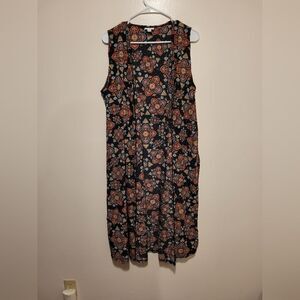 Lularoe Bright‎ Geo Floral Coverup Long Duster